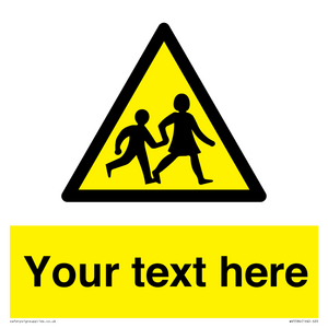 Custom Warning children Sign